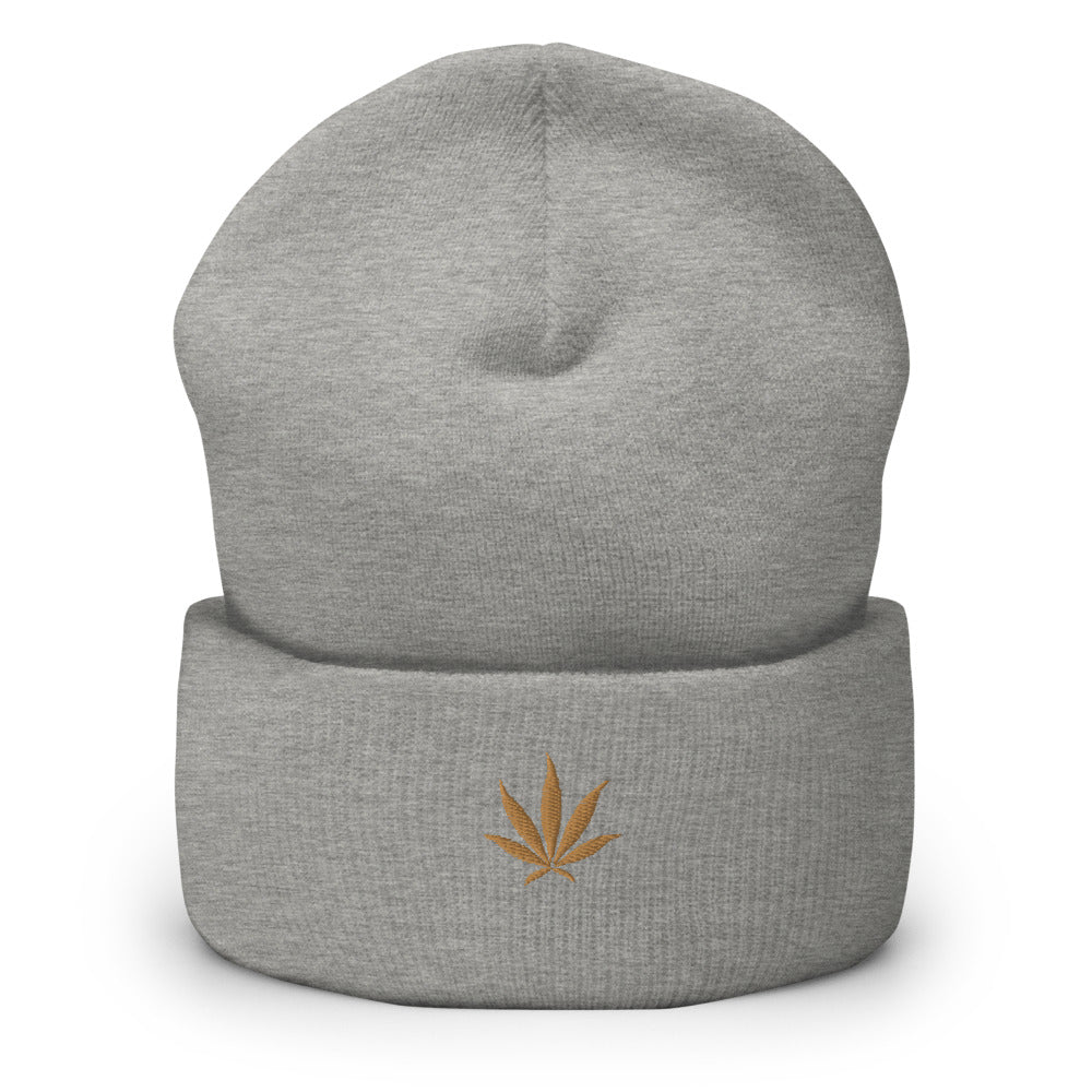 gold leaf beanie